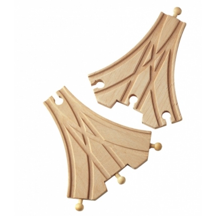 Macaz cu 3 iesiri - Maxim Rail Road - Set 2 buc